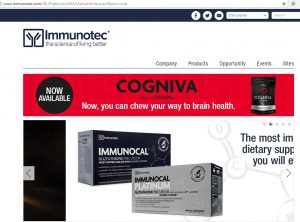 Immunotec Scam website